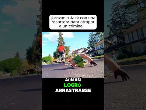 ¡Lanzan a Jack con una resortera para atrapar a un criminal! #shorts #viralvideo