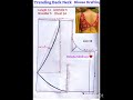 Trending Back Neck Blouse Drafting Size 34#shorts #blousedesign #youtubeshorts #Rebeka Modhura 👍❤️
