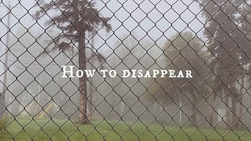 How to disappear by Lana Del Rey, lyric video
