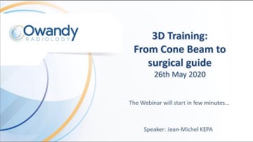 3D training: From cone beam to surgical guide (Full CBCT Tutorial EN)