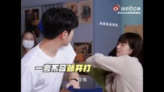 (behind) sangzhi and sangyan pillow fight scene 😂😂 so cute 😍 zhaolusi , victor ma