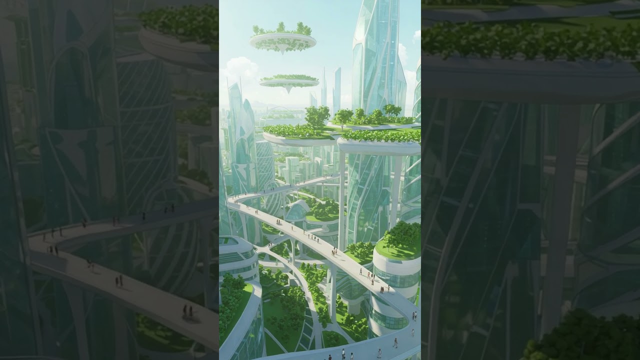 utopian AI-designed city