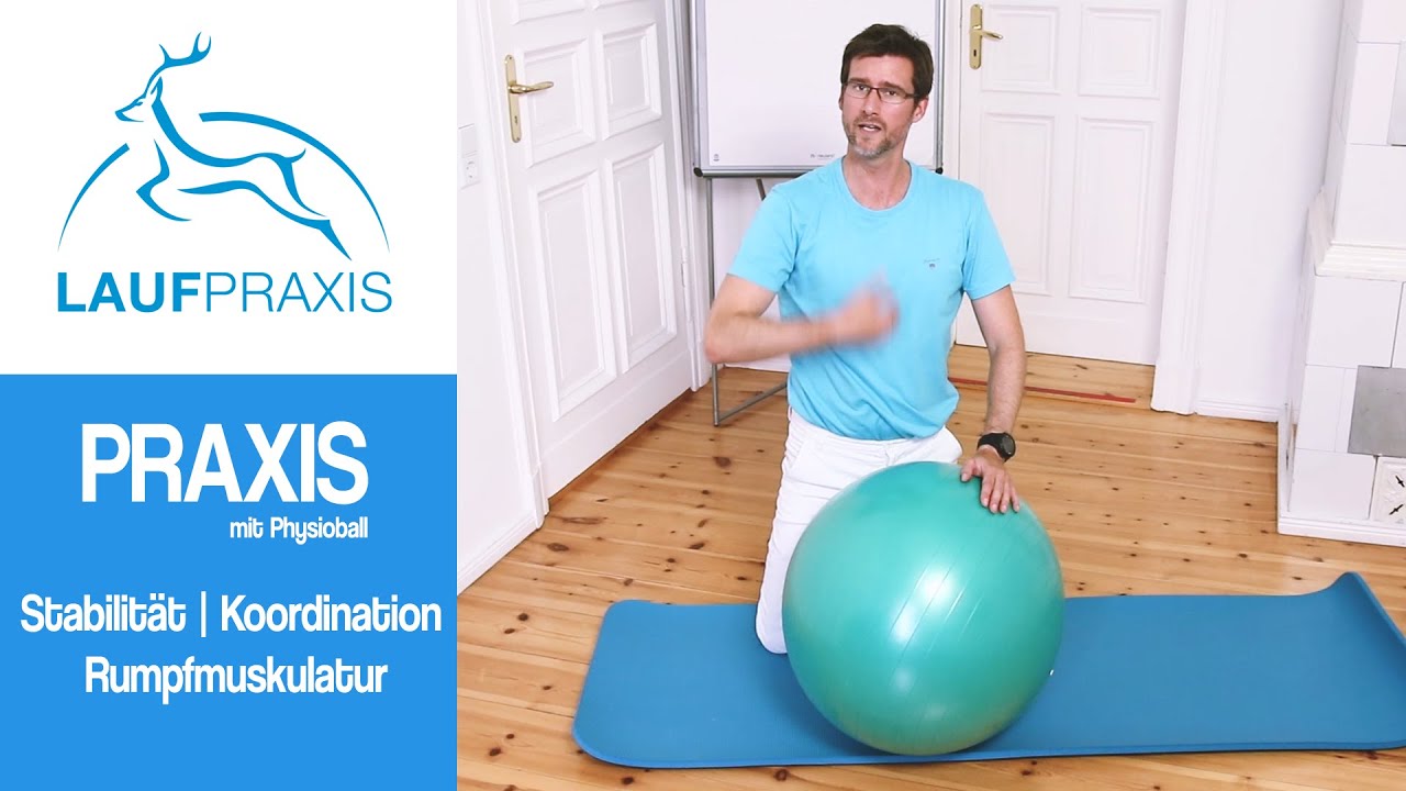 Rumpfstabilität Lauftraining: Stabilität und Koordination | Übung mit Physioball | Effizient laufen