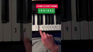 Home Alone Theme 🏡#pianolessons #christmastime #homealone #pianotutorial #tutorial #lesson