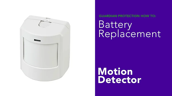 How to Replace the Battery for a Home Security Motion Detector
