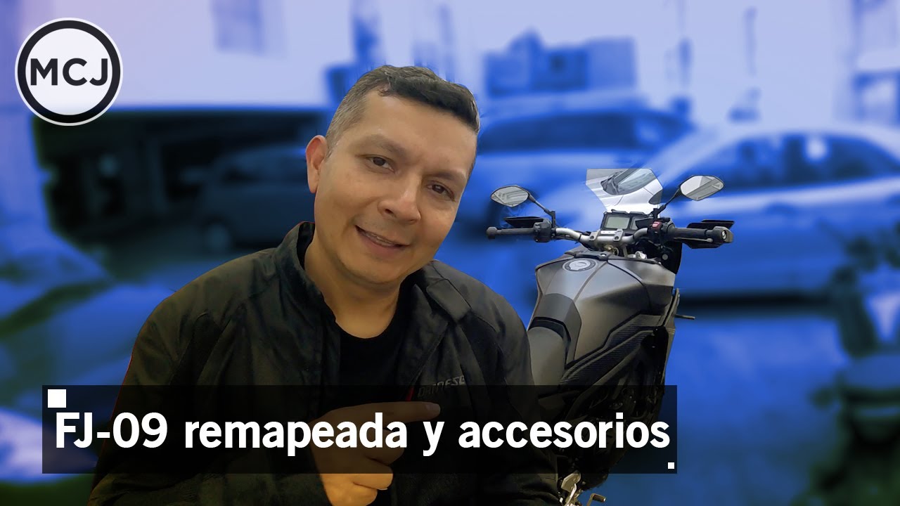 133 Yamaha FJ 09 flashed ECU y otros accesorios - YouTube