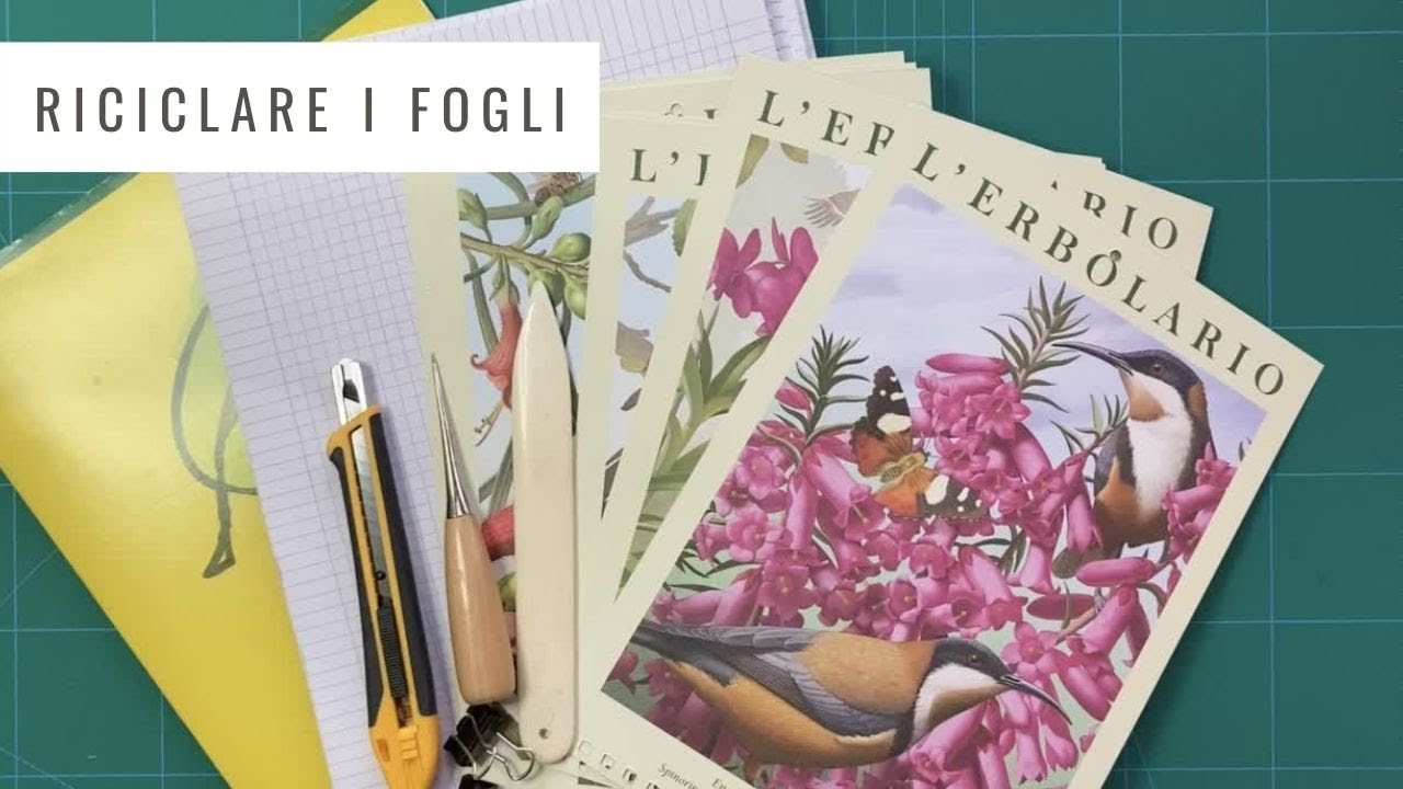 come-riciclare-i-fogli-di-carta-dei-quaderni-quaderni-fai-da-te-youtube