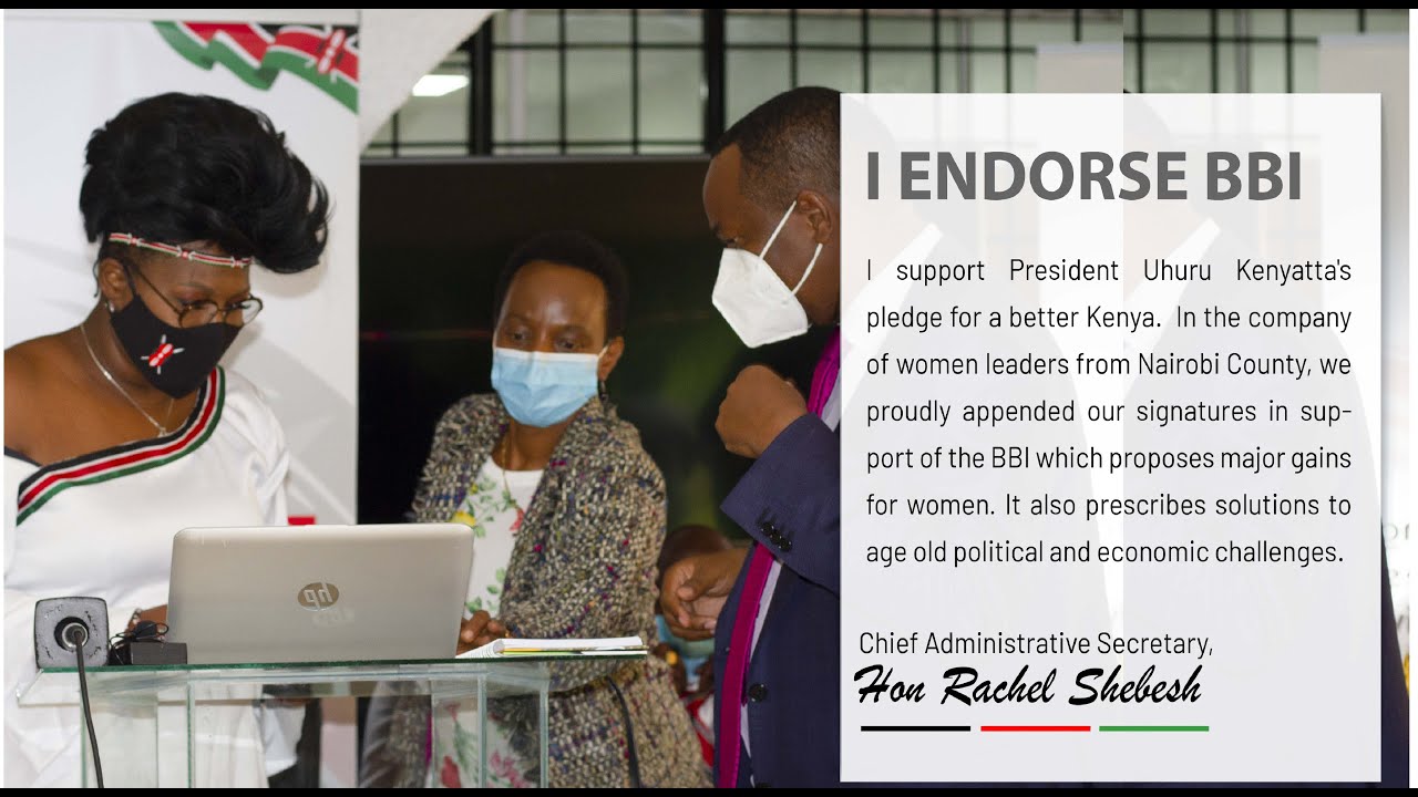 Chief Administrative Secretary Hon. Rachel Shebesh endorses BBI - Full Video at the BBI secretariat.