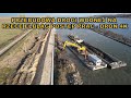 Przebudowa drogi wodnej na rzece Elbląg - 18.11 - zobacz postęp prac -dron 4K.