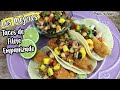 UNOS RICOS TACOS DE TILAPIA ACOMPAÑADOS CON UN SABROSO PICO DE GALLO/ENSALADA  🐠🌮👍🏼