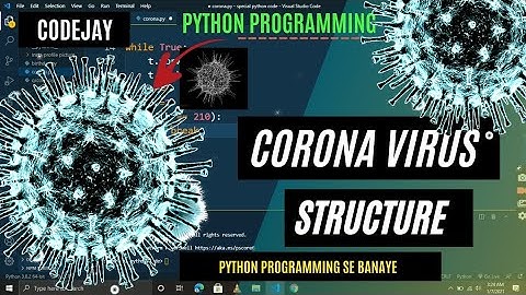 Draw awesome Corona Virus structure from turtle | Corona Virus | Python Programming