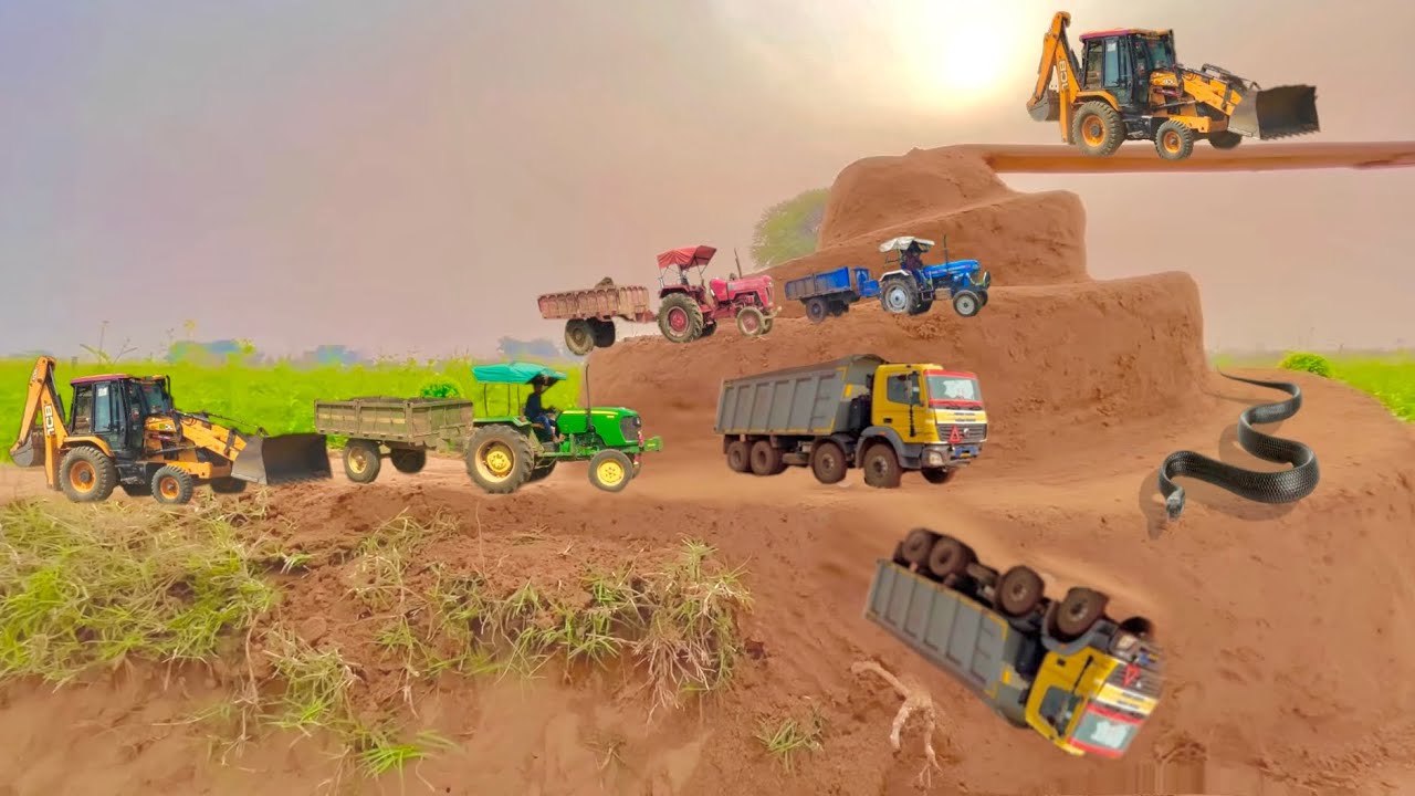 JCB tractor truck cartoon gadi wale video tractor cartoon truck game all gadi wale video YouTube