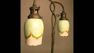 Quezal / Handel Student lamp c.1920
