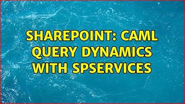 Sharepoint: CAML Query Dynamics with SPServices