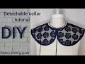 Diy how to make detachable collar tutorial 17 pattern