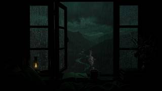 Soft Night Rain Through the Open Bedroom Window | Cozy Ambience for Deep Sleep screenshot 3