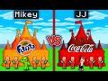 Mikey FANTA vs JJ COCA COLA Kingdom Battle in Minecraft ! (Maizen)