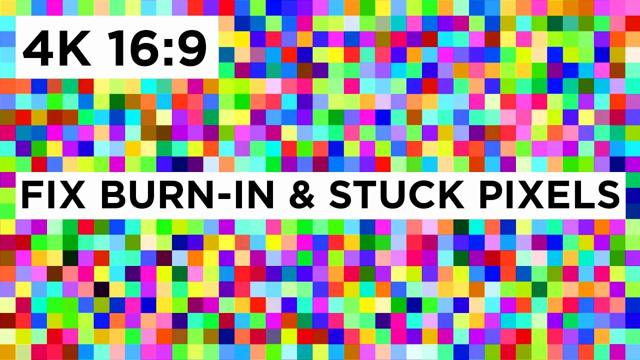 4K - Fix Screen Burn-In & Stuck Pixels on Any LED