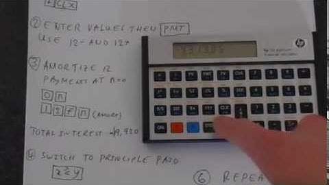 HP-12C Amortization