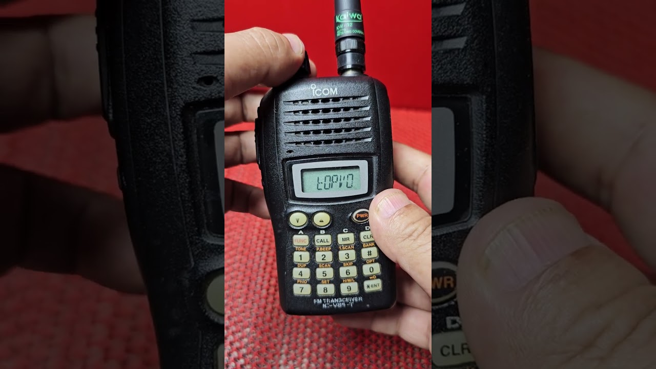 วิธีย้ายปุ่มโวลลุ่มเป็น up down Icom 85T