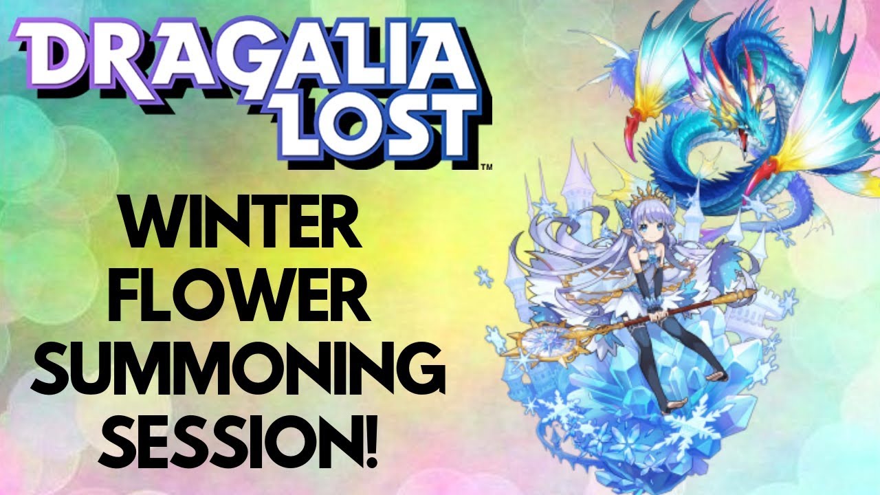 Dragalia Lost The Winter Flower Summoning Session + Tour of My Roster