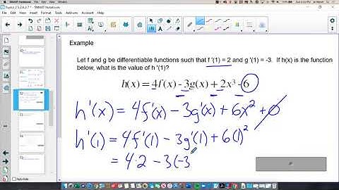 Topic 2.6 - Derivative Rules: Constant, Sum, Difference, and Constant Multiple (with Examples)