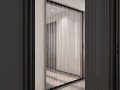 Transparent PC folding door, great light transmission and wide view