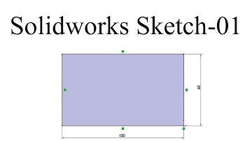 How to Draw a Rectangle Using Line Tool Randomly in SolidWorks | Beginner Sketch Tutorial