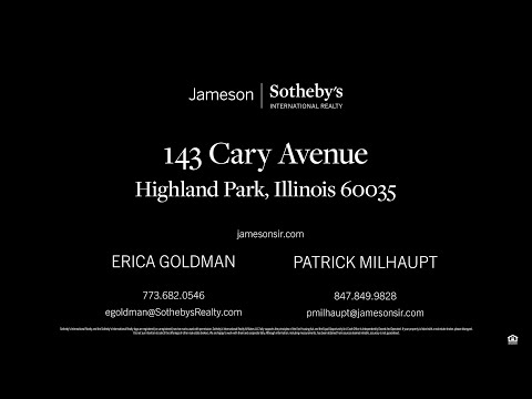 143 Cary Avenue, Highland Park, IL home video tour