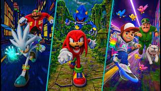 Who Runs Faster? SONIC DASH 🆚 KNUCKLES 🆚 SUBWAY SITY screenshot 4