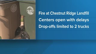 Landfill fire could impact wait times at Anderson County trash centers