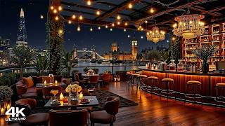 Late Night Jazz Bar ~ Tender Jazz Saxophone Music at London Cozy Bar Ambience for Stress Relief
