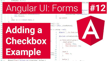 Adding a Checkbox Example #12 - Angular User Interface Projects