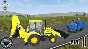 JCB Backhoe Loader Driving - Bus Simulator Indonesia #25 - Android Gameplay