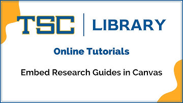 Embed Research Guides in Canvas (for instructors)