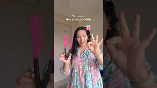 How I use V-Comb to get defined curls + VOLUME! #viralfinds