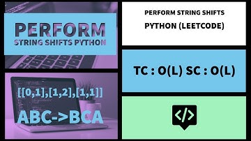 Performing String Shifts Python (LeetCode)