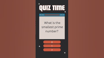 What is the smallest prime number |#gk #generalknowledge #gkquiz