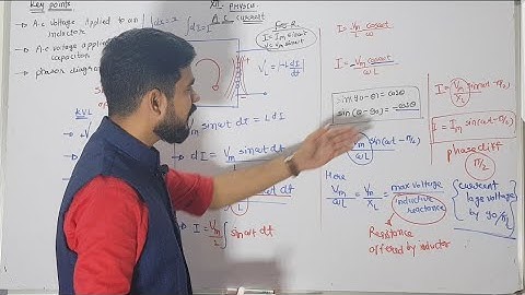 2. A.C voltage applied to inductor | capacitor | a.c current | class 12