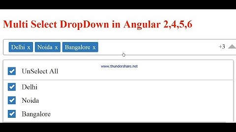 Multiselect Dropdown in Angular how to bind multiselect value in angular 19  react  mvc webapi