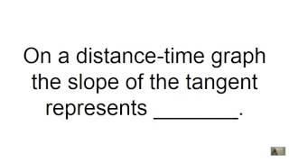 MCAT® 2015 Cram│ Physics Flashcard 71│ 4A│ Translational Motion - Distance - Time Graph .