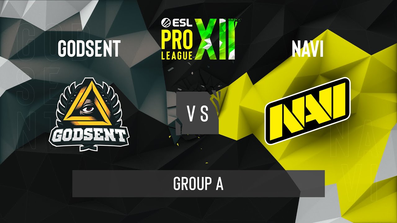 CS:GO - Natus Vincere vs. GODSENT [Dust2] Map 2 - ESL Pro League Season 12 - Group A - EU