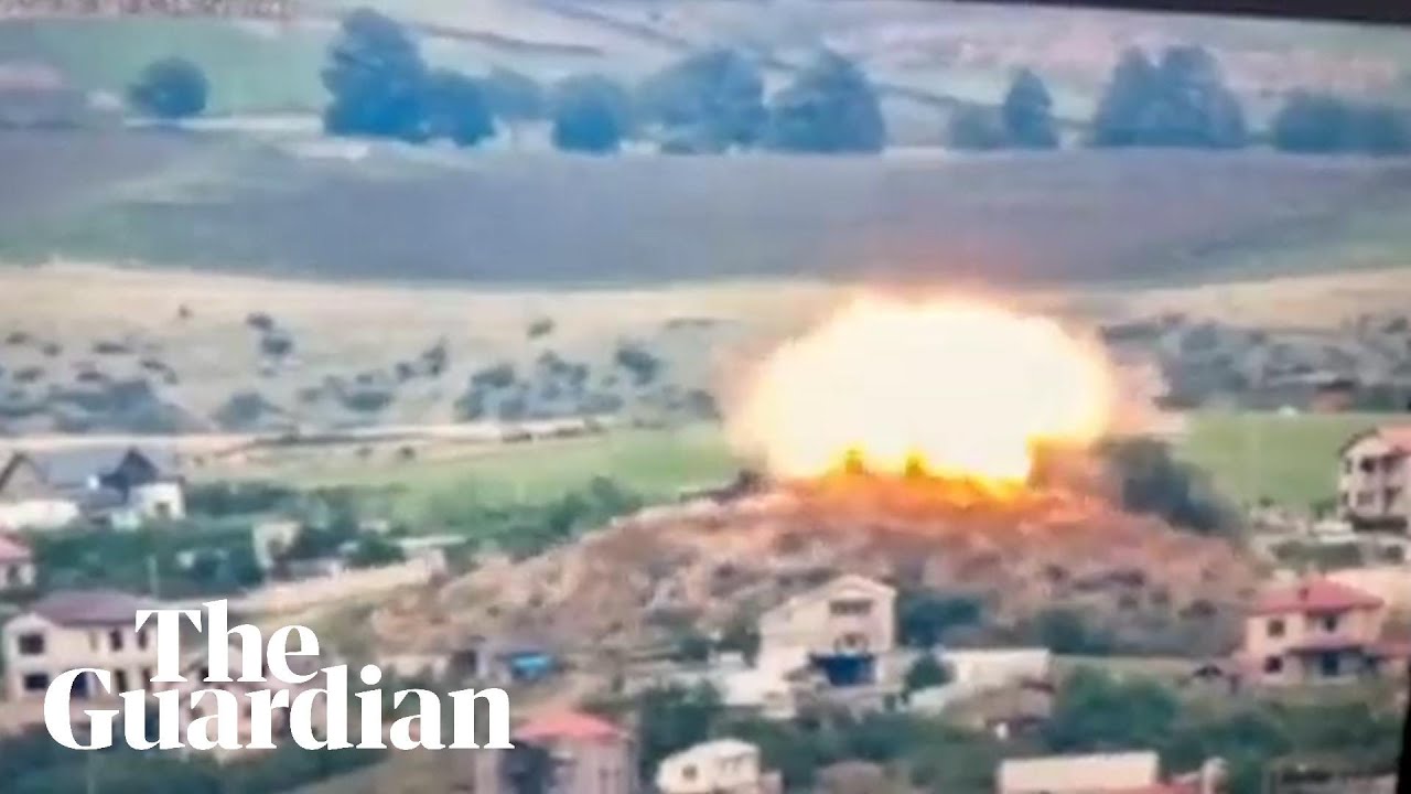 ⁣Explosions, bomb raids and artillery heard in disputed Nagorno-Karabakh region