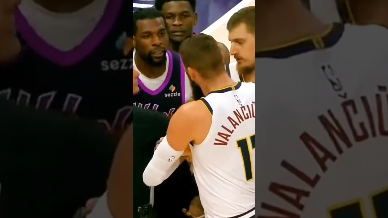 YOU WANNA FIGHT!? Naz Reid got out-rebounded by Jonas Valuncianas so he just fouled him hard!