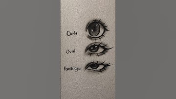 Drawing eyes in different shapes tutorial ✏️ #drawing #tutorial #art #howtodraw #shorts #sketch #fyp