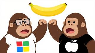 Microsoft vs Apple Explained with Bananas