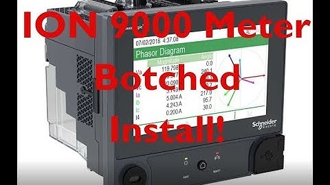 Schneider ION 9000 Botched Meter Install