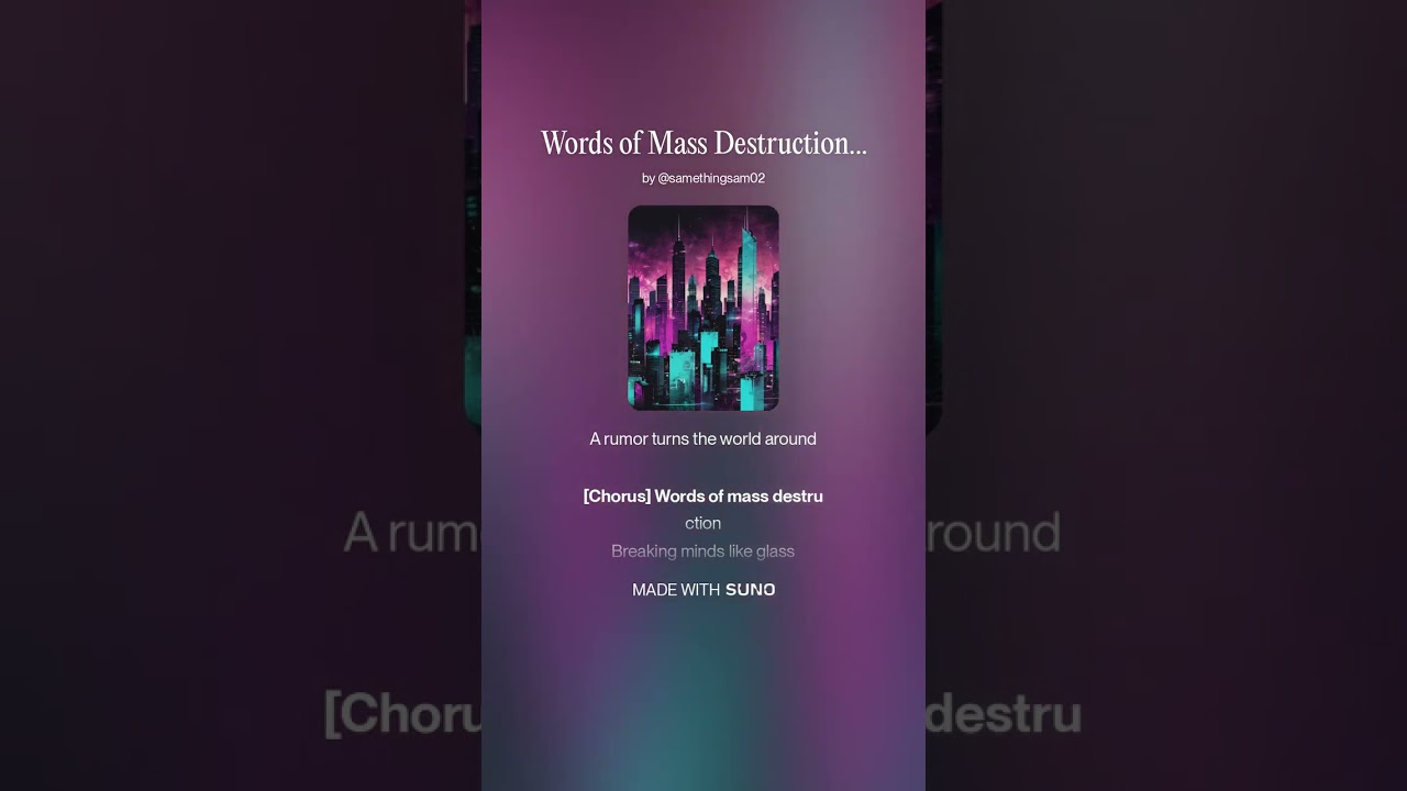 Words of mass destruction 