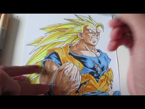 Snowページ 孫悟空 SSJ3 漫画版 No.198 HOW TO DRAW GOKU VS MAJIN VEGETA 孫悟空 vs ベジータ