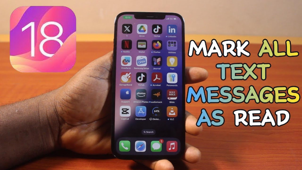 How To Mark All Text Messages As Read On IPhone On IOS 18 YouTube